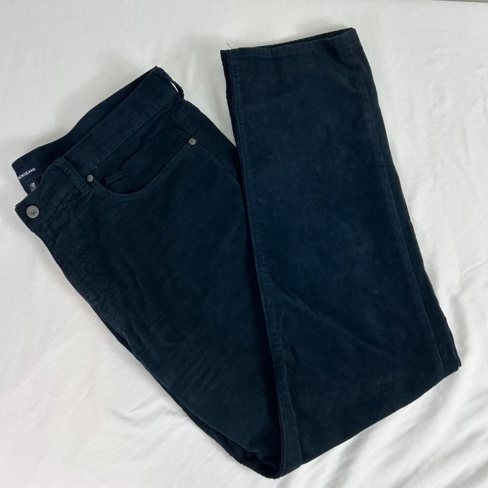 J.Crew 770‎ Straight Fit Blue Corduroy Pants Mens W38 L32 Jeans Casual $168